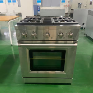 30 inch Slide in <b>Gas</b> Range 4.63 cu. ft. with 4 Burner <b>Gas</b> Cooktop & Convection <b>Gas</b> Oven in Stainless Steel - Product Image 1