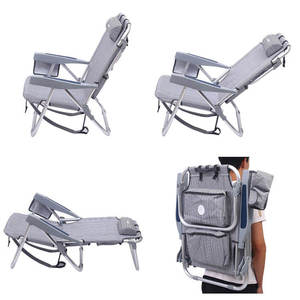 Silla Luna Personalizada para Exteriores, Cómoda, con Almohada Ajustable, Portátil, Ligera, Plegable, de Oxford, para Playa - Product Image 6