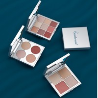 Emballage unique 9 tout nouveau design rose 3 bac à maquillage boîte magnétique métallique imprimée personnalisée palette d'ombres à paupières vide