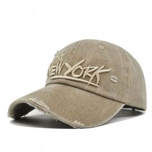 Casquette de baseball personnalisée en gros, brodée, effet vieilli, style Dad Hat, vintage, en jean délavé, de haute qualité - Product Image 6