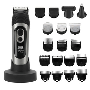 Recortadora de vello corporal 7 en 1 con base de carga, recortadora eléctrica recargable para uso doméstico, puerto tipo C - Product Image 3