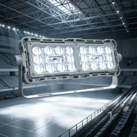 Projecteur LED super lumineux OUTLUX E040E 100W CE UKCA, étanche IP66, CRI 80, pour stades commerciaux et terrains de sport (tennis)