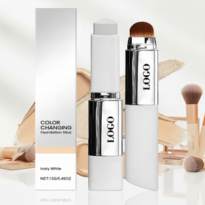 0728 Premium Korean Beauty Dual-purpose <b>Foundation</b> Stick Built-in Brush Providing Lightweight Hydrating and Crease-proof - Product Image 2