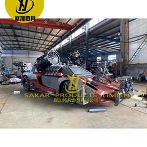 Scultura di Auto di <span class=keywords><strong>Batman</strong></span> Personalizzata di Grandi Dimensioni, Modello in Metallo di Grandezza Naturale per Collezionisti ed Esposizioni - Product Image 6