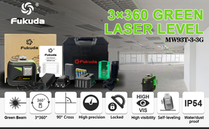 <span class=keywords><strong>Fukuda</strong></span> MW93T-3-3G cứng Mang trường hợp tự san lấp mặt bằng <span class=keywords><strong>laser</strong></span> đa chế độ xung NGOÀI TRỜI 3*360 căn chỉnh 12 Dòng Màu Xanh Lá Cây <span class=keywords><strong>3D</strong></span> <span class=keywords><strong>laser</strong></span> cấp - Product Image 4