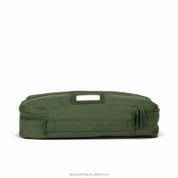 Ensemble de cubes de rangement de voyage en polyester transparent imperméable avec fermeture éclair pour vêtements et articles de toilette, organisateur de rangement, logo personnalisé