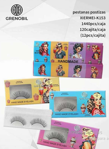 Ciglia Finte in Visone Fatte a Mano con Fascia in Cotone Nero, Confezione da 144 Paia - Product Image 3