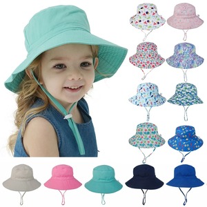 Chapeau de soleil d'été personnalisé avec logo pour bébés filles et garçons, <span class=keywords><strong>anti</strong></span>-<span class=keywords><strong>UV</strong></span>, pour enfants, <span class=keywords><strong>casquette</strong></span> de plage, chapeau bob - Product Image 1