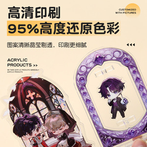 อะคริลิคหมุนได้ลายอนิเมะสีน้ำเงินส้ม ตกแต่งโต๊ะทำงาน ปรับแต่งได้ สำหรับโชว์ของสะสม - Product Image 4