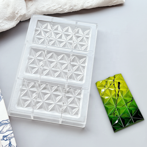 Moule à chocolat PC grand bloc en forme <span class=keywords><strong>de</strong></span> diamant <span class=keywords><strong>Plaque</strong></span> à sandwich rectangulaire Moule à chocolat Moules à chocolat personnalisés en <span class=keywords><strong>polycarbonate</strong></span> - Product Image 2