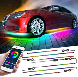 <span class=keywords><strong>Kit</strong></span> d'éclairage néon universel pour dessous de caisse de <span class=keywords><strong>voiture</strong></span>, 12V RGB LED, bande lumineuse pour châssis, luminosité réglable, étanche, lampe décorative extérieure pour <span class=keywords><strong>voiture</strong></span> - Product Image 5
