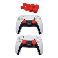Capuchons de joystick antidérapants en silicone multicolores 8-en-1 à profil haut et bas pour manettes PS5/PS4/Xbox One/Switch Pro