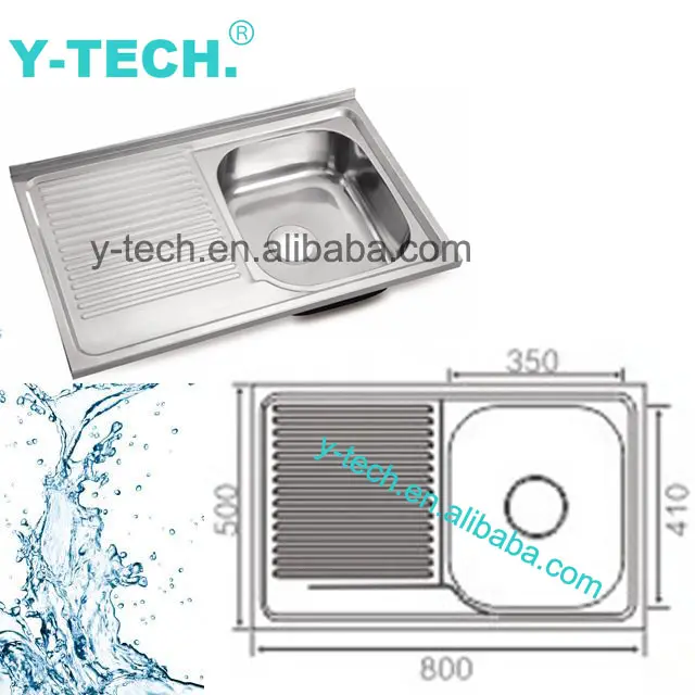 YK-5080 paslanmaz çelik mutfak lavabosu endüstriyel mutfak lavabo lavabo lavabo
