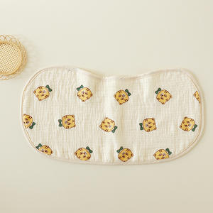 Toptan 6 katmanlar katı baskılı renk organik pamuk emici bebek önlüğü bez Muslin bebek Burp bez - Product Image 5