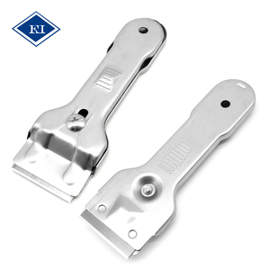 Raspador de Cuchillas Retráctiles, Limpiador de Vidrios y <span class=keywords><strong>Estufas</strong></span> de Acero Inoxidable con Cuchillas Reemplazables para Eliminar Adhesivos - Product Image 3