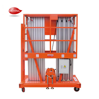 Bonne qualité 20m 18m 16m plate-forme ascenseur électrique échelle ascenseur double mât aluminium ascenseur à vendre