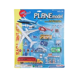 simulation play set helicopter truck plane airport toys for kids