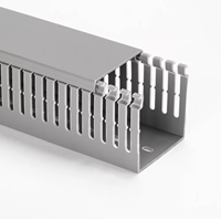 Goulotte de câblage en PVC à fentes 20x25 40x40 60x60 80x80 100x100 mm pour la gestion des câbles dans les panneaux et le routage sous les bureaux