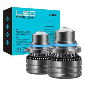 N6 最新型 プロジェクターランプ <span class=keywords><strong>LED</strong></span>フォグライト H4 H7 H11 9005 9006 汎用 3000K 6000K レモングリーン 車用ヘッドライト 12V 新品 - Product Image 1