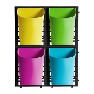 Outdoor Decoration Half Round <strong>Wall</strong> <strong>Mounted</strong> Hanging Planter Flower Pot Vertical <strong>Plant</strong> Pots - Product Image 2