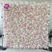 8ft décoration murale photomaton fond fleur décoration retrousser tissu base fleur boule pour fête fournitures mariage décor
