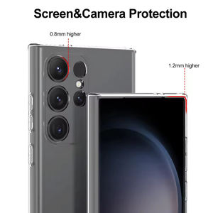 Nouveau Offre Spéciale accessoires mobiles coque de téléphone en TPU souple coque arrière en <span class=keywords><strong>acrigel</strong></span> antichoc pour Galaxy S24 Ultra housse - Product Image 2