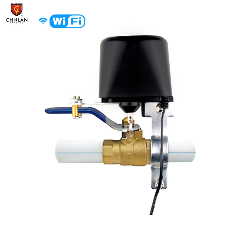 Умный клапан для воды и газа TUYA, Wi-Fi контроллер с дистанционным управлением через бесплатное приложение, работает с Alexa