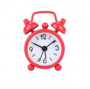 Reloj Despertador de Metal Pequeño de 40 mm con Logotipo Personalizado, Redondo, Decoración para el Hogar, Colorido, Mini, para Estudiantes, Niños, Regalos - Product Image 3