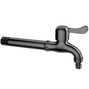 <span class=keywords><strong>Robinet</strong></span> de jardin allongé en acier inoxydable SUS304 noir mat, à ouverture rapide, pour extérieur, mural, à col long, pour buanderie - Product Image 2