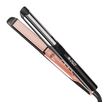 Plancha y Rizador de Pelo 2 en 1 con Iones Negativos, Vibración, 6 Ajustes de Calor, Calentamiento Rápido a 260°C, Herramienta de Peinado