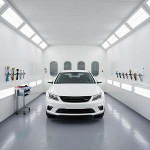 Cabine <span class=keywords><strong>de</strong></span> peinture automobile CE respectueuse <span class=keywords><strong>de</strong></span> l'environnement, chauffage électrique/<span class=keywords><strong>gaz</strong></span> naturel/diesel, éclairage LED - Product Image 5