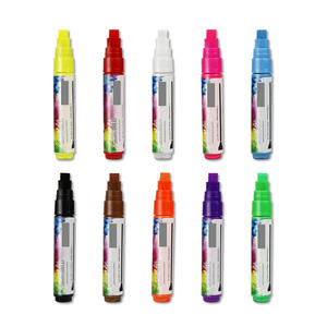 Lot de marqueurs à pointe fibre liquide pour dessin, peinture et écriture sur fenêtre pour enfants, marqueurs craie liquide personnalisés pour tableau blanc, vente en gros - Product Image 1