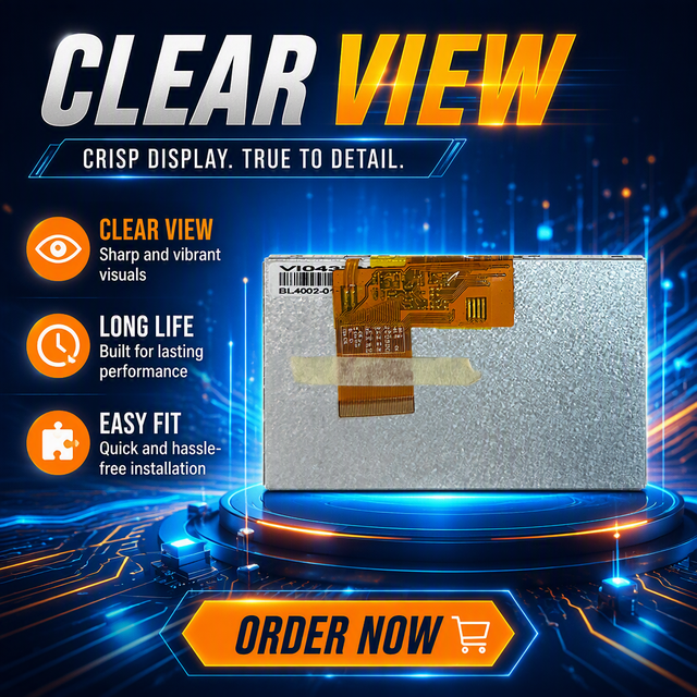 4.3 Inch LCD Industrial Display Screen 300cd/m Brightness 480x272 Resolution Panel Mounting