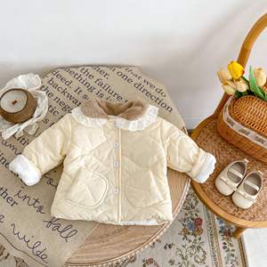Engenepapa Unisex cappotto invernale per <span class=keywords><strong>neonato</strong></span> in cotone massiccio Cardigan in pizzo per bambini o ragazza giacca per <span class=keywords><strong>neonato</strong></span> - Product Image 2