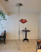 ZJFIT Sport Fitness Private Label Portable Stripper Outfits Pole Dance Dancing Tube Pole with Stage Accessories