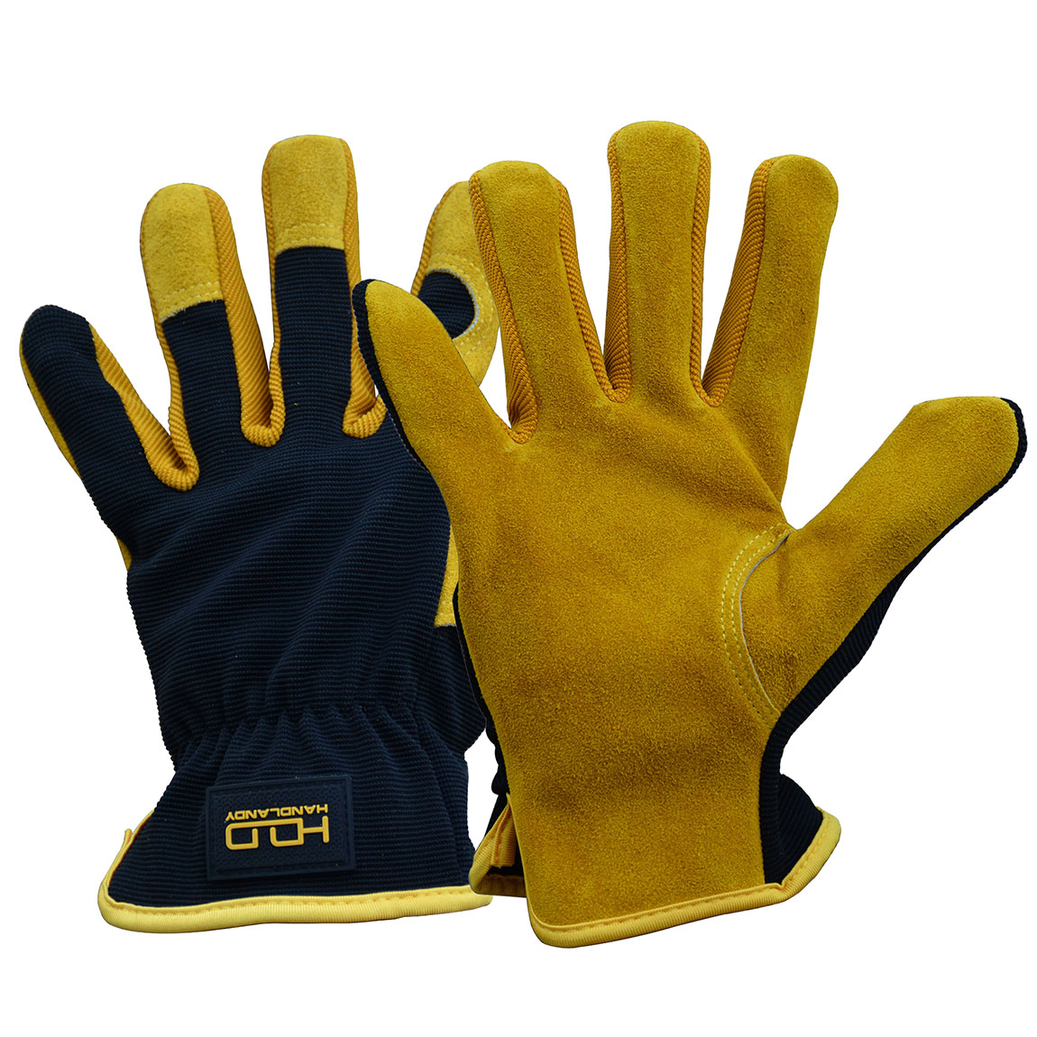 HANDLANDY, лидер продаж, китайские кожаные рабочие перчатки, кожаные защитные зимние перчатки из воловьей кожи, механические перчатки в наличии