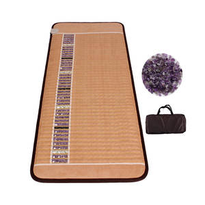 Nieuwe Trends Premium Infrarood Verwarming Pads Massagebed Matras Amethist Jade Kristal Synthetisch Leer Gezondheidszorg Bio Mat - Product Image 4
