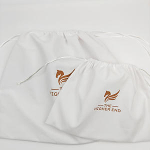 Luxury Cosmetic White Collector <b>Makeup</b> Organic Storage Dust-proof <b>Drawstring</b> <b>Bag</b> Eco-friendly Custom Jewelry Cotton Apparel - Product Image 2