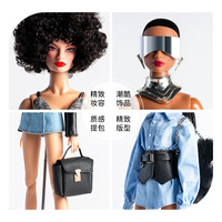 Poupée Supermodèle Xianxian Série COOL GIRL 2ème Vague Vêtements Veste en Cuir Accessoires Tenues Tendance Jouet