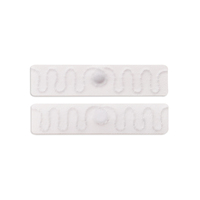 Étiquette RFID UHF en tissu tissé personnalisée, lavable, pour le suivi du linge d'hôtel et des uniformes