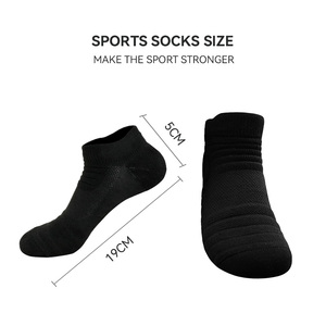 LINGTU Chaussettes de cyclisme pour la course à pied Chaussettes athlétiques à séchage rapide respirantes Chaussettes de sport pour hommes Chaussettes de course à la cheville Chaussettes Meias Ciclismo - Product Image 5