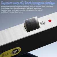 Serrure électrique FangBodi durable 12V/24V pour système de contrôle d'accès de porte d'ascenseur, serrure à gâche silencieuse avec clé mécanique
