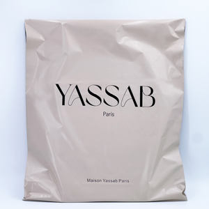 Sac d'expédition en polymail biodégradable personnalisé rose, petit sac de livraison express avec logo - Product Image 2