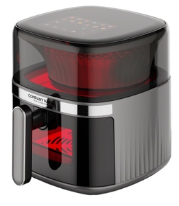 Hộ gia đình 1500W không dính dầu miễn phí lò trực quan 6L điện kỹ thuật số Nồi chiên không khí với cửa sổ điều khiển cảm ứng kỹ thuật số Nồi chiên không khí - Product Image 1