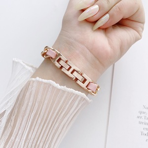 IVANHOE Luxury Famale <span class=keywords><strong>Band</strong></span> per Apple iWatch 7 SE 6 5 4 3 38 40 42 44 45 cinturino donna Charms bracciale in metallo e pelle - Product Image 4