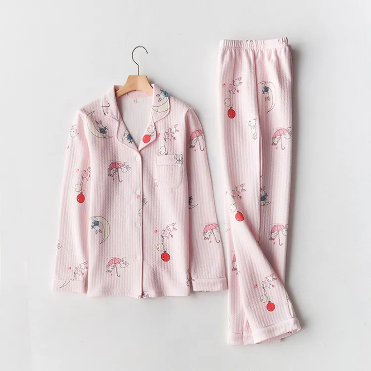 Vietnam goedkope vrouwen katoenen nachtkleding pyjama