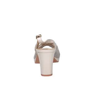 Sandalo con Tacco Cinzia Soft da Donna CI1041 in Camoscio Grigio con Dettagli in Strass - Product Image 3
