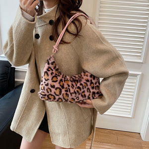 Bolso de Cadena con Estampado de Leopardo Estilo Occidental, Novedad 2025, Retro, Personalidad y Minimalismo, Moda Casual, Bolso de Hombro/Axilar Tipo Luna - Product Image 3