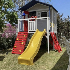 Maisonnette <span class=keywords><strong>en</strong></span> <span class=keywords><strong>Bois</strong></span> d'Extérieur pour Enfants, Aire de Jeux, Théâtre de Maternelle à Vendre - Product Image 4