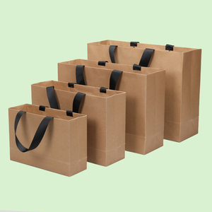 Bolsas de Papel Kraft Impresas con Logotipo Personalizado, Bolsas de Regalo para Tiendas de Ropa, Embalaje Publicitario para Negocios, Venta al Por Mayor - Product Image 6
